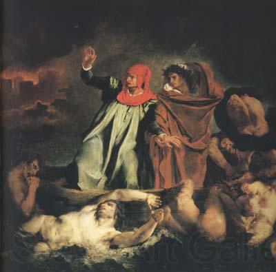 Eugene Delacroix Dante and Virgil in Hell (mk10)